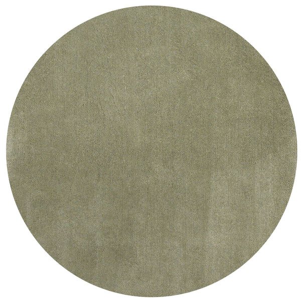 8' Sage Green Round Indoor Shag Rug