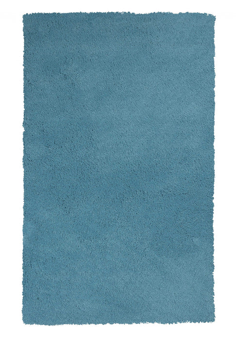 8'x11' Highlighter Blue Indoor Shag Rug