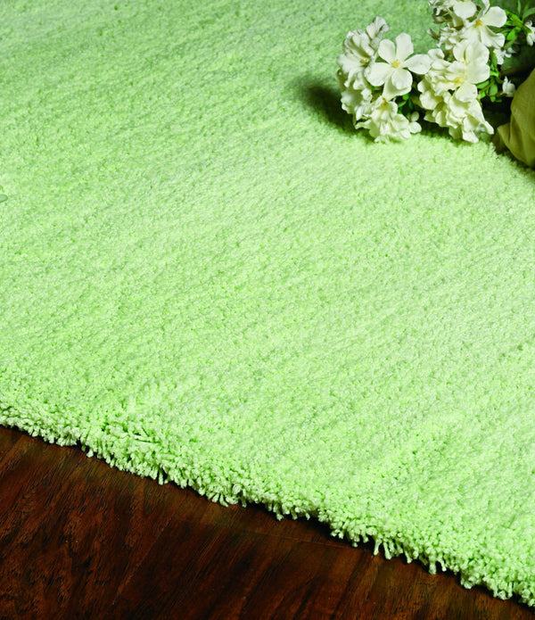 8' x 11' Bright Green Shag Area Rug