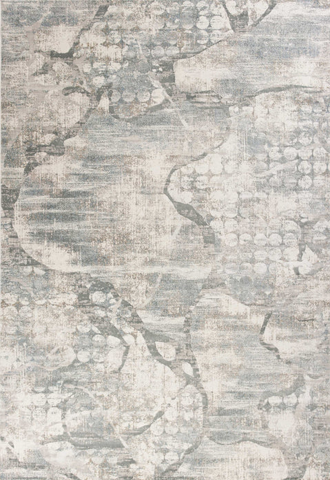 8'x11' Ivory Mist Machine Woven Abstract Indoor Area Rug