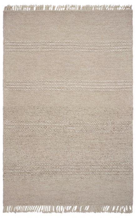 8 x 11  Wool Natural Area Rug