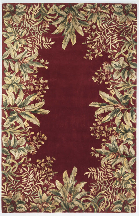 9' x 13'  Wool Ruby Area Rug