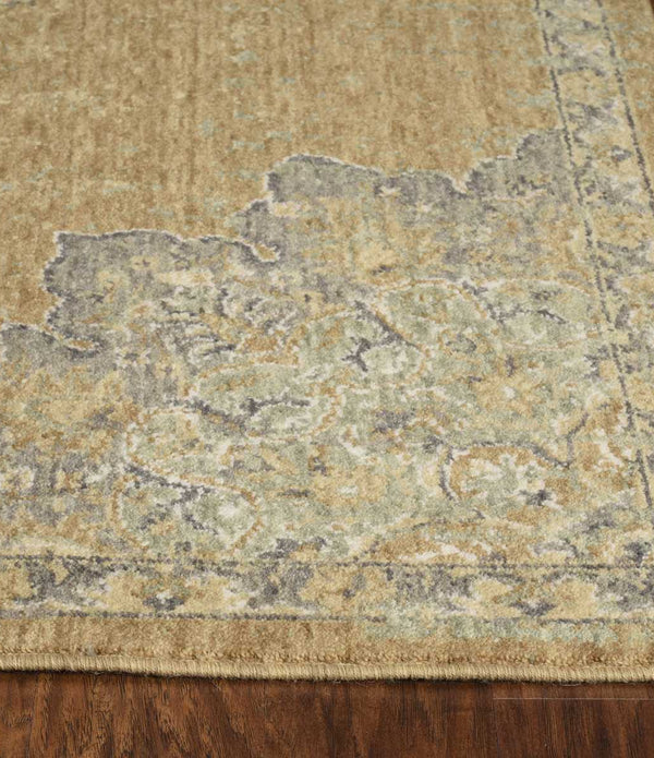 6' Round  Polyester Sage Area Rug