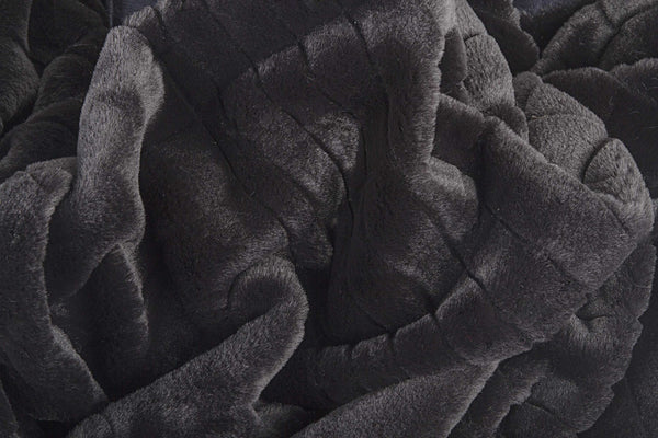 50" x 60" Nixon Black Fur   Throw