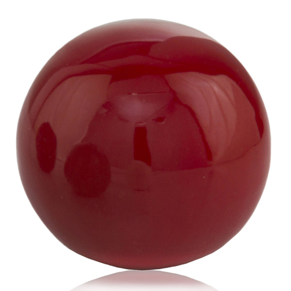 3' Red Poppy Enameled Aluminum Decorative Sphere