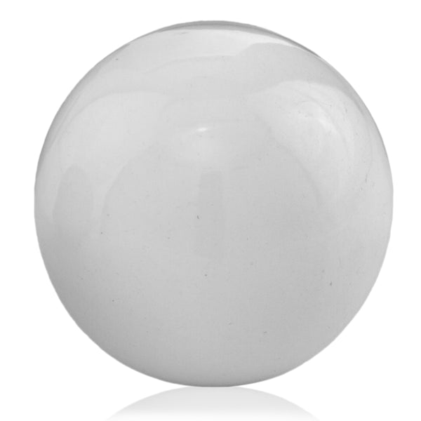 3' White Enameled Aluminum Decorative Sphere