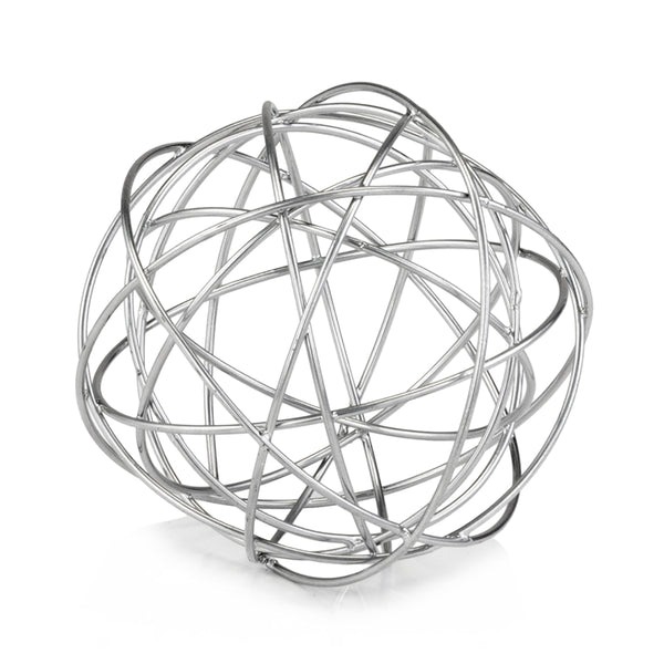 7' x 7' x 7' Silver Large Wire Sphere