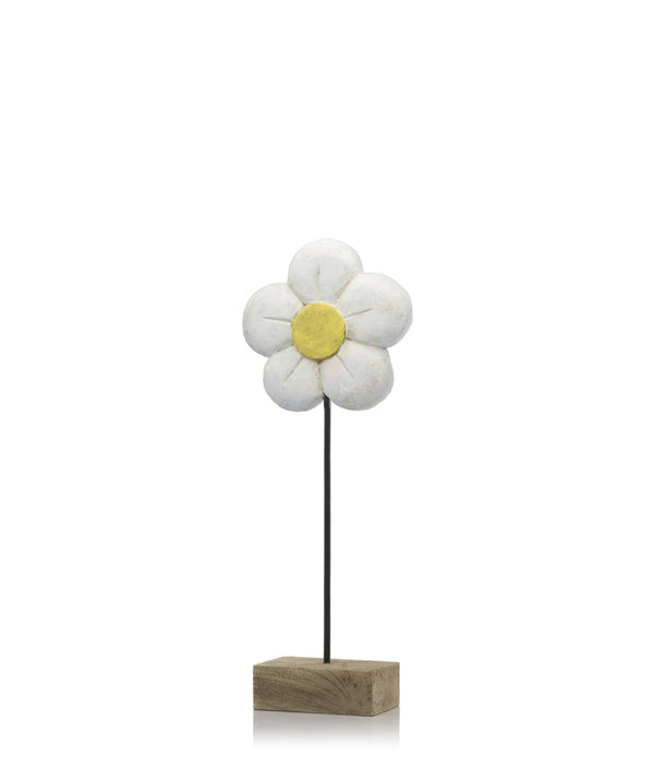 4' x 8' x 21' Natural and Black White Small Daisy on Stand