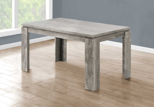 35.5" x 59" x 30.5" Grey Reclaimed Wood Look  Dining Table