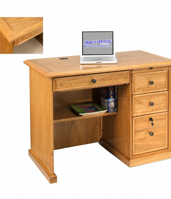 Classic Harvest Oak Hardwood Desk