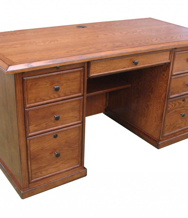 Classic Burnished Walnut Hardwood Desk