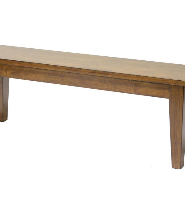 Rustic Tobacco Hardwood Accent Bench