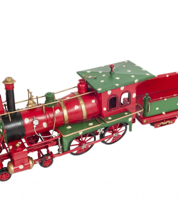 Handmade Tin Christmas Train Model