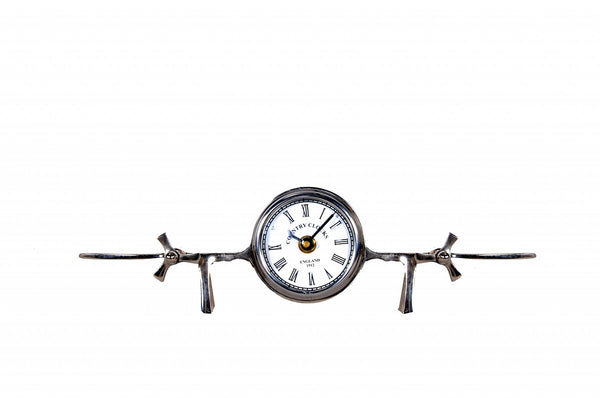 3" x 13.5" x 4.5" Aeroplane Table Clock