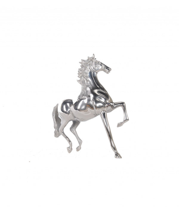 Nickel Plated Aluminum Horse Sculpture