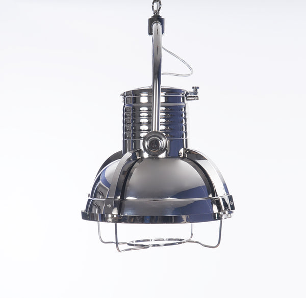 15" x 15" x 66" Large Steel  Pendant Lamp