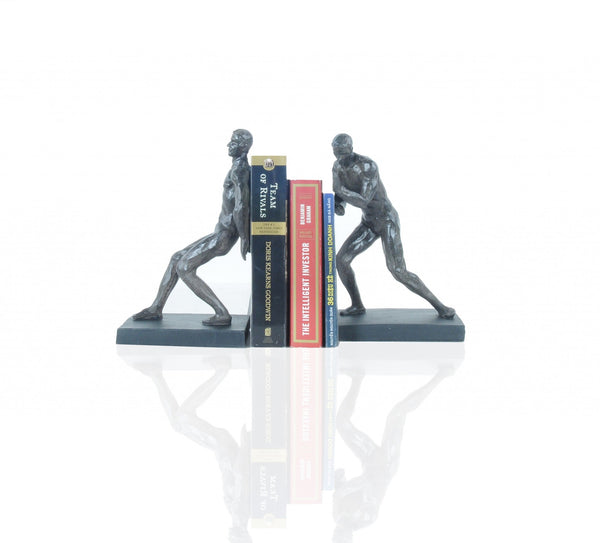 4.5" x 6" x 10.5" Gymnastic Man Bookend Set of 2