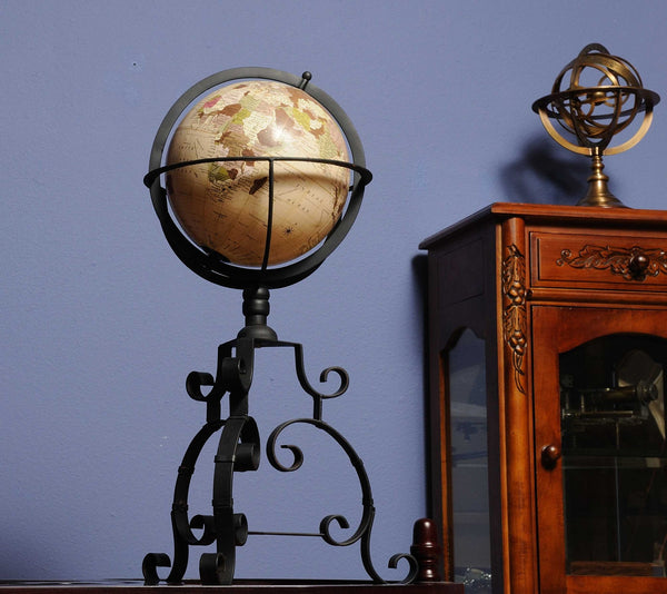 11" x 11" x 22.5" Globe on Tristand