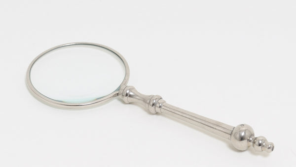 Vintage Look Stainless Stell Magnifying Glass