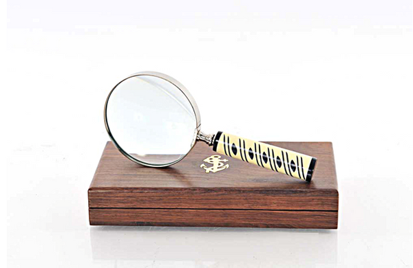 4" x 9" x 1" Magnifier in Wood Box