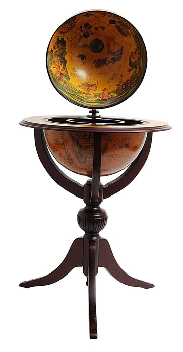 26" x 26" x 45" Globe Bar  3 Legs