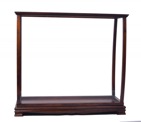 13" x 34" x 31.5" Classic Brown For Midsize Tall Ship  Display Case