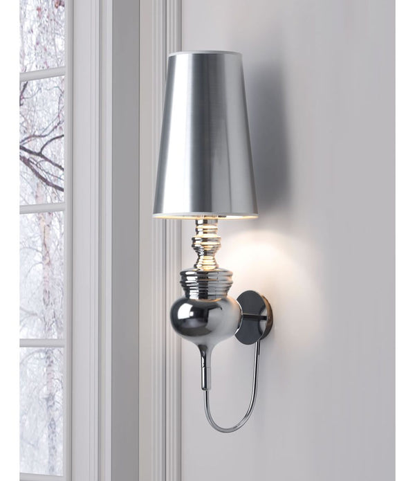 Black Carbon Steel Wall Sconce