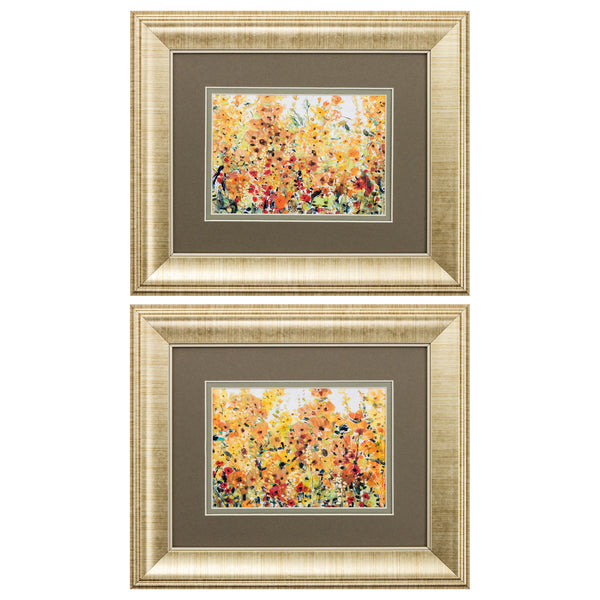 13' X 11' Gold Frame Golden Summer Garden (Set of 2)