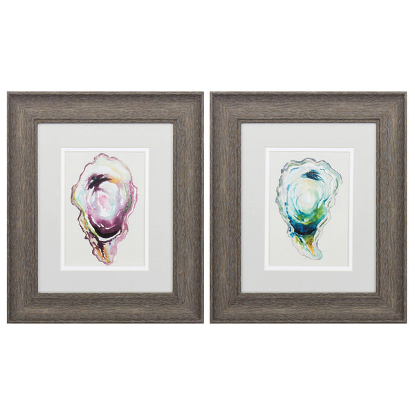 11' X 13' Distressed Wood Toned Frame Oyster (Set of 2)