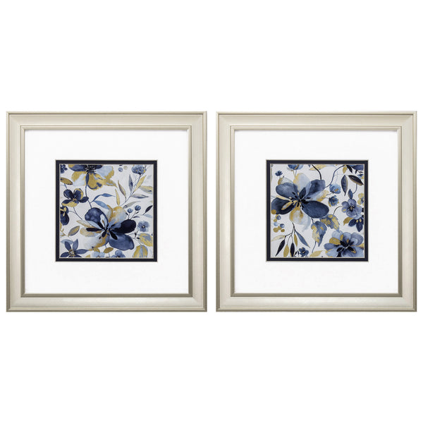 12' X 12' Champagne Gold Color Frame  Golden Indigo Garden (Set of 2)