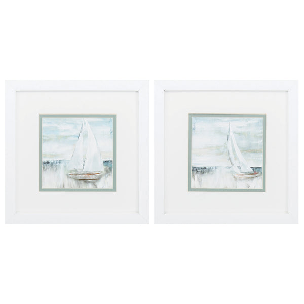 11' X 11' Matte White Frame Soft Sail (Set of 2)