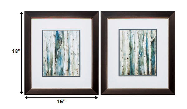 16' X 18' Metallic Bronze Frame River Birch (Set of 2)