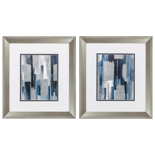 16' X 18' Brushed Silver Frame Mirage (Set of 2)