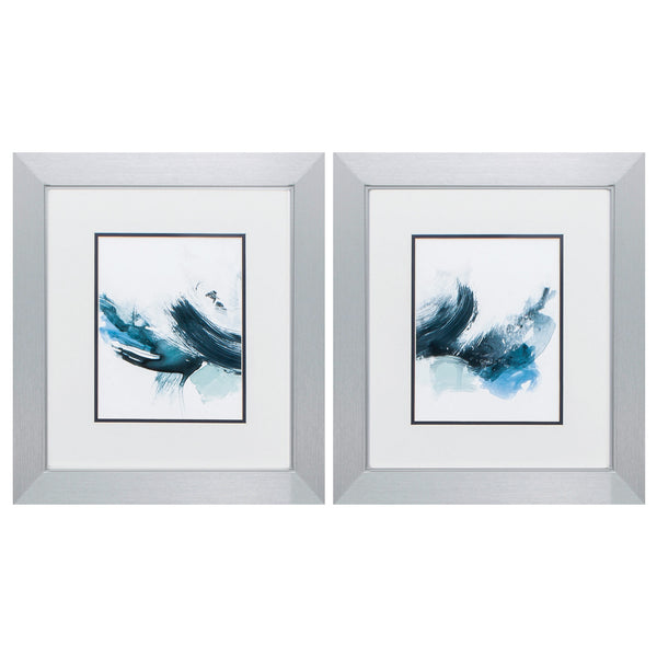 17' X 19' Silver Frame Coastal Crush (Set of 2)