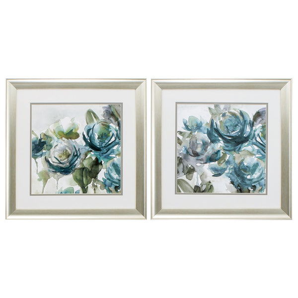 19' X 19' Aged Silver Frame Secret Garden (Set of 2)