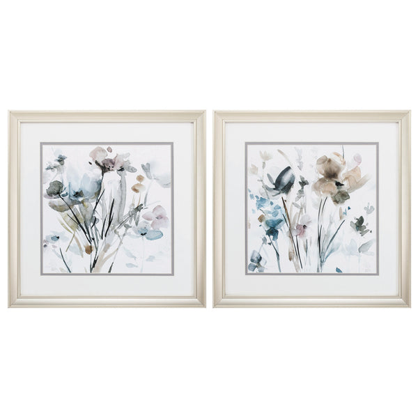 18' X 18' Champagne Gold Color Frame  Dainty Blooms (Set of 2)