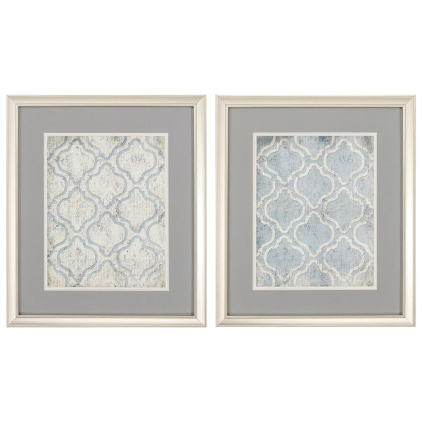 18' X 21' Champagne Gold Color Frame  Blue Wall (Set of 2)