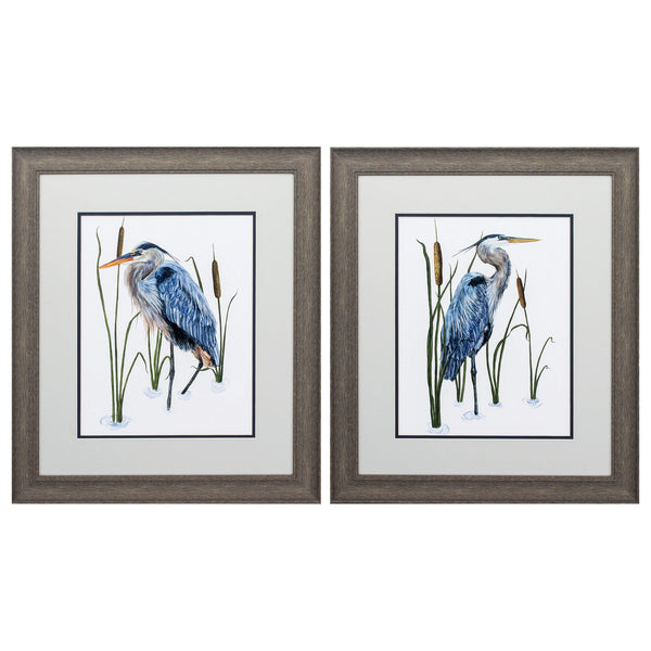 19' X 22' Distressed Wood Toned Frame Beside The Lake (Set of 2)