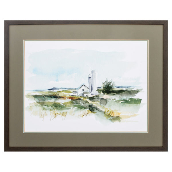 32' X 26' Brown Frame Rural Plein Air I