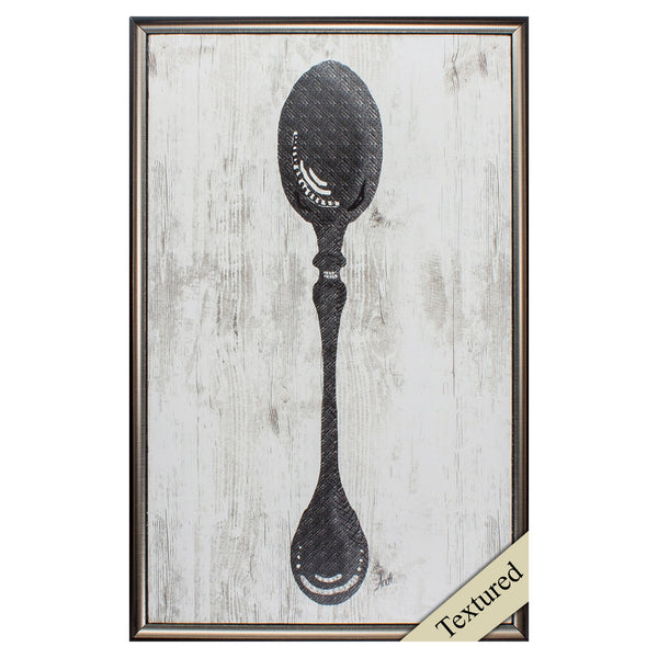 20' X 31' Brown Frame Black Spoon On Wood