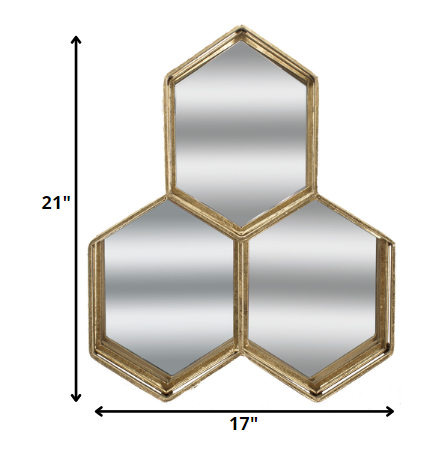 17' X 21' X 4' Tri Mirror