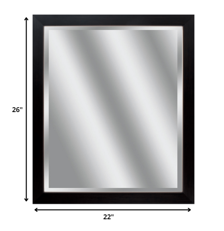 22' X 26' Woodtoned Frame Beveled Mirror