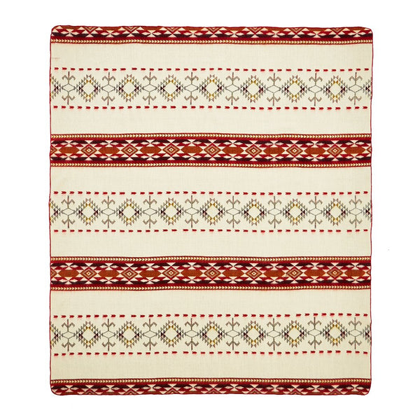 Ultra Soft Southwestern Red Hot Handmade Woven Blanket