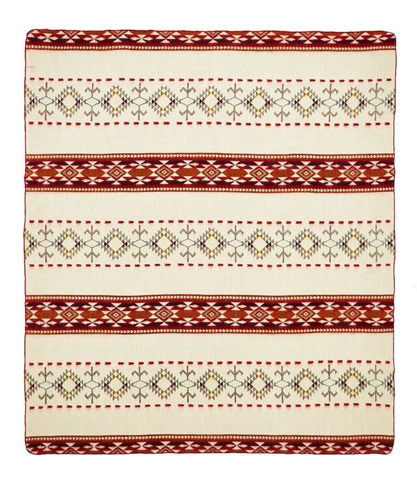 Ultra Soft Southwestern Red Hot Handmade Woven Blanket