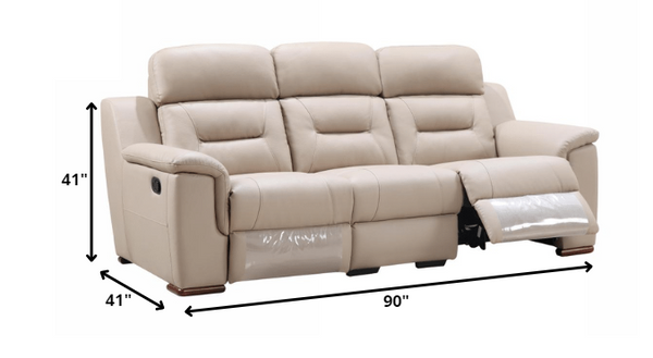 157" X 82" X 82" Beige Sofa Love