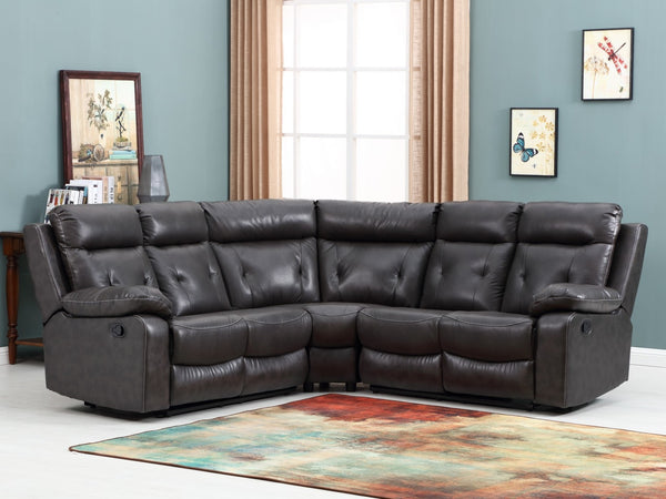 80" X 80" X 40" Dark Gray  Sectional