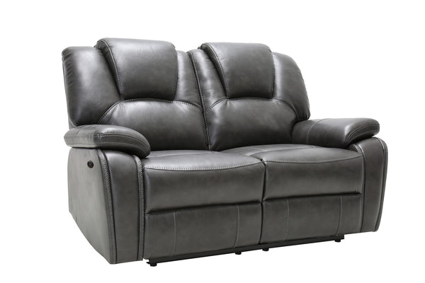 146" X 76" X 80" Gray  Power Reclining Sofa Love