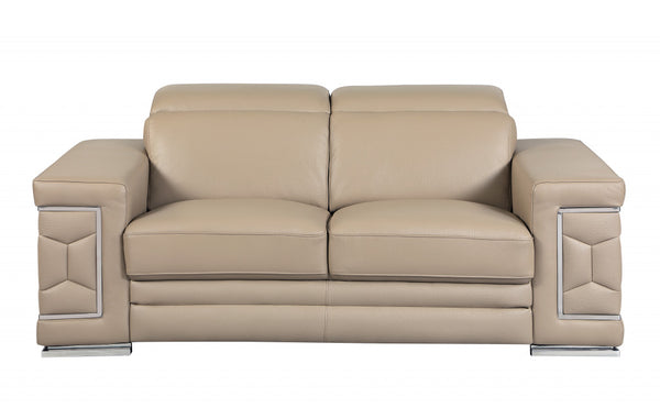 160" X 82" X 66" Beige  Sofa Love