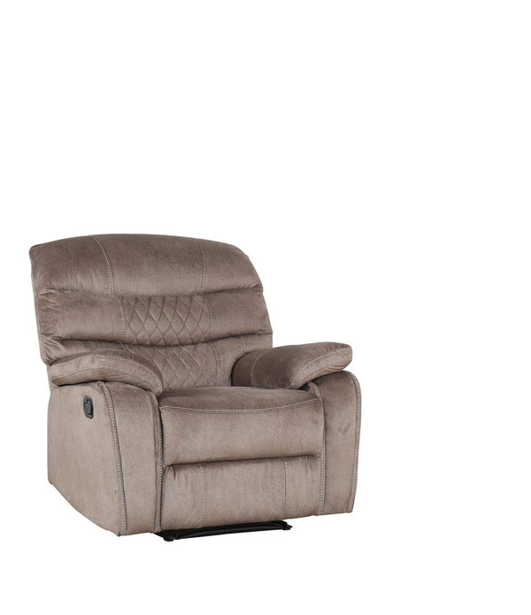 Light Brown Microfiber Recliner Chair