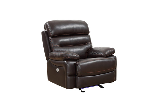 43" X 40" X 41" Brown  Power Reclining Chair